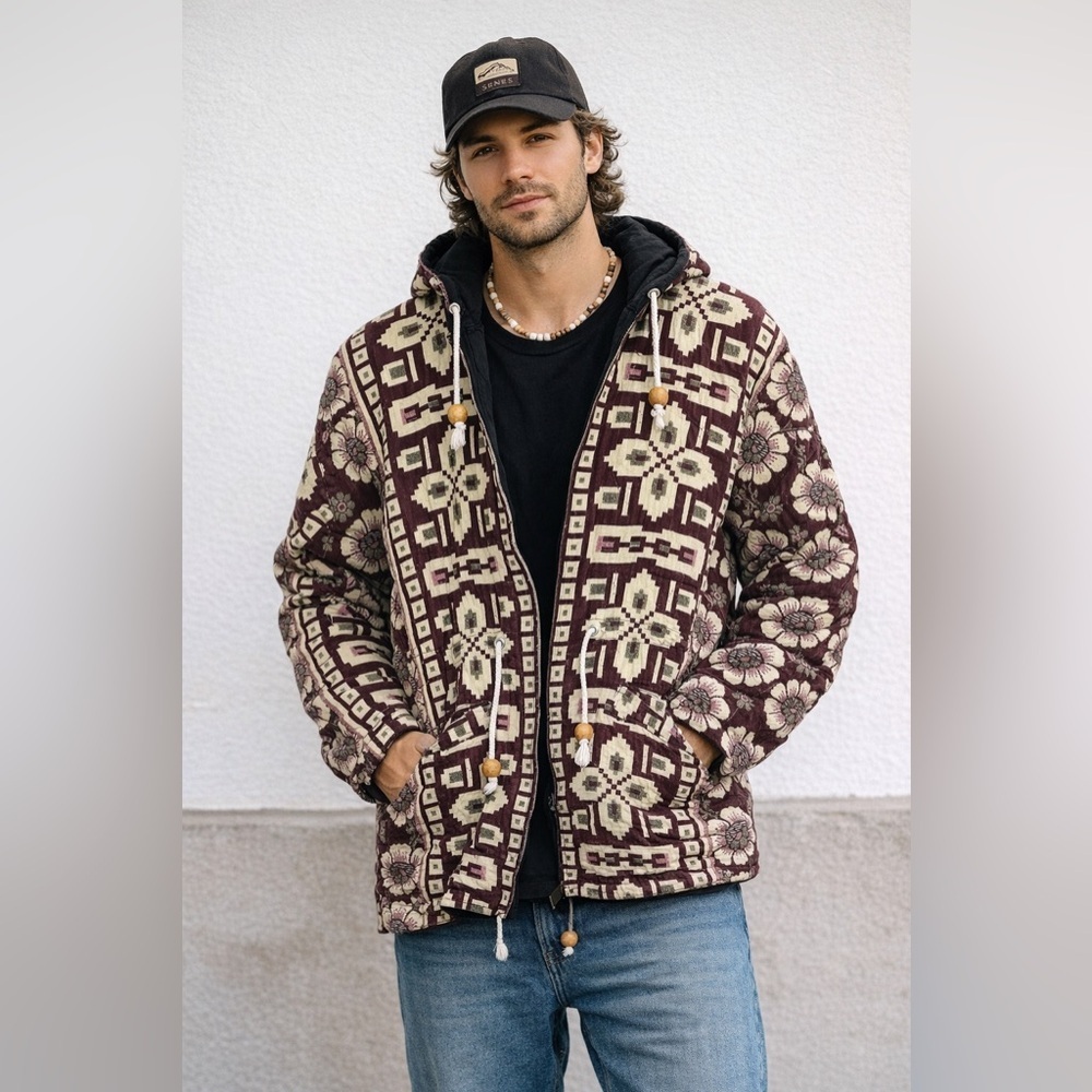 Reversible Tapestry Utility Jacket